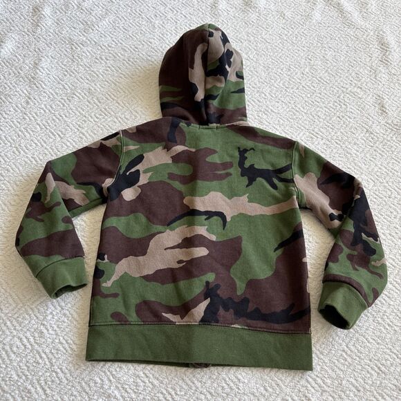 Polo Ralph Lauren Camo Pony Full Zip Fleece Hoodie Jacket Boys Sz 6 - Picture 7 of 8